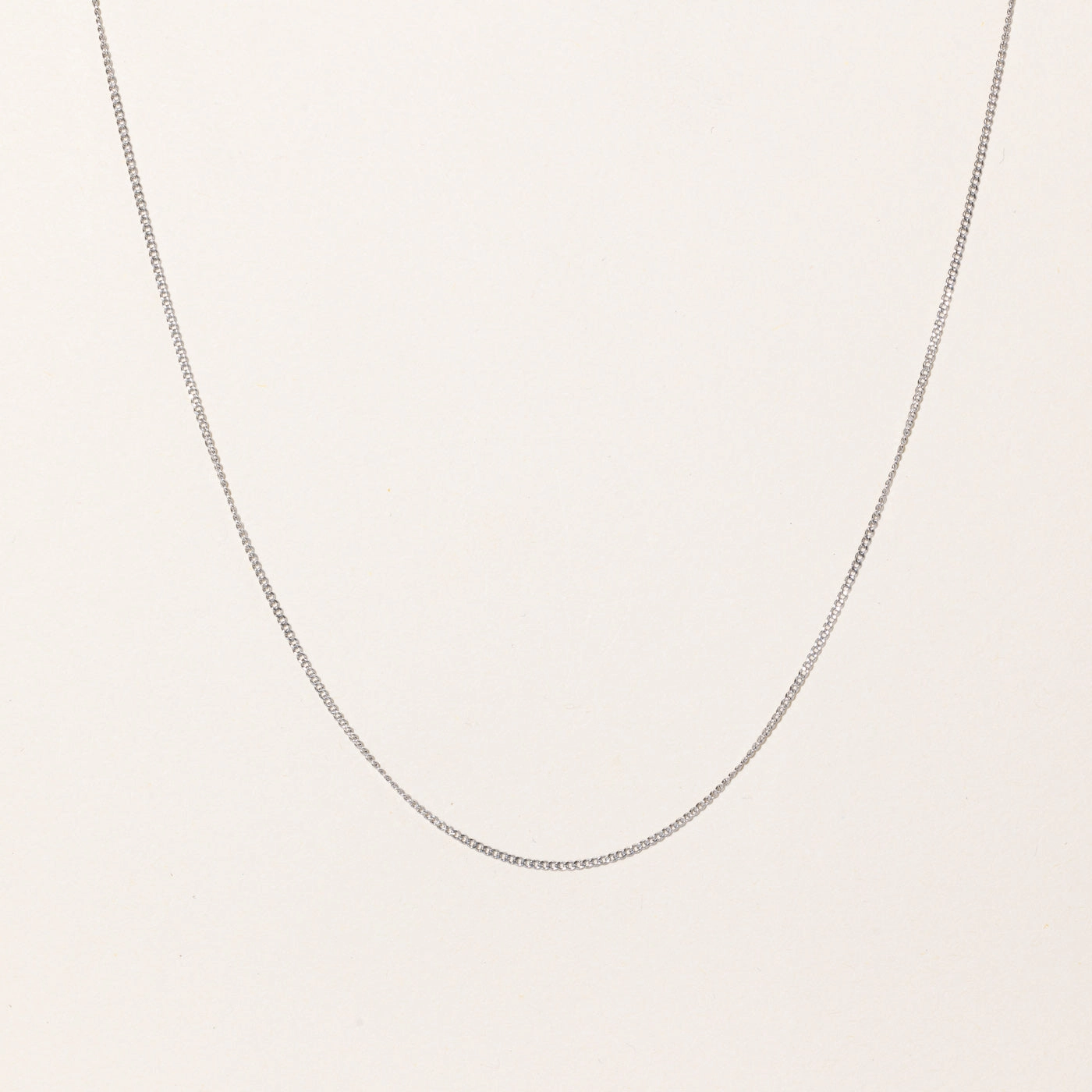 100 Ways' 10K Adjustable White Gold Chain | 1.3mm | 16" - 18" Holiday Ready