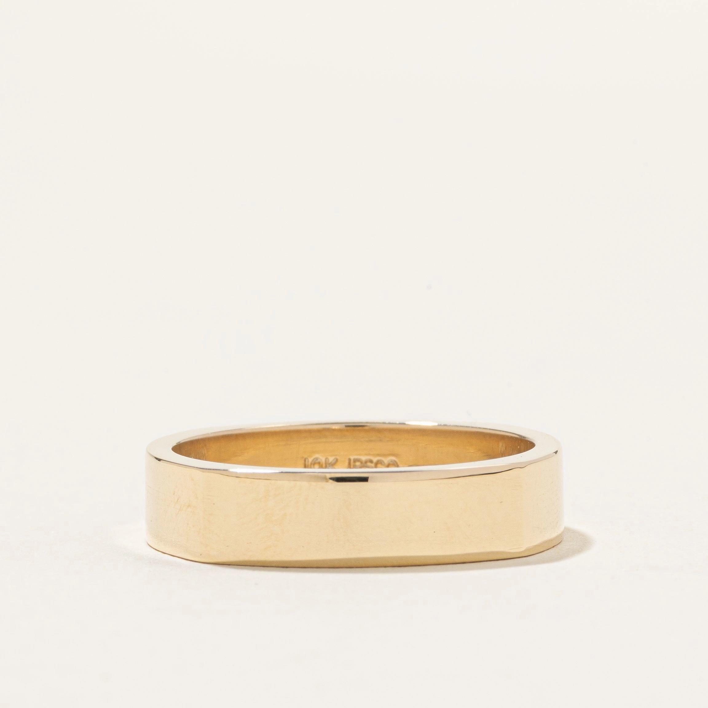 Distinctive Detail 100 Ways' 10k Squared Gold Band | 5.00mm | SZ 9.75