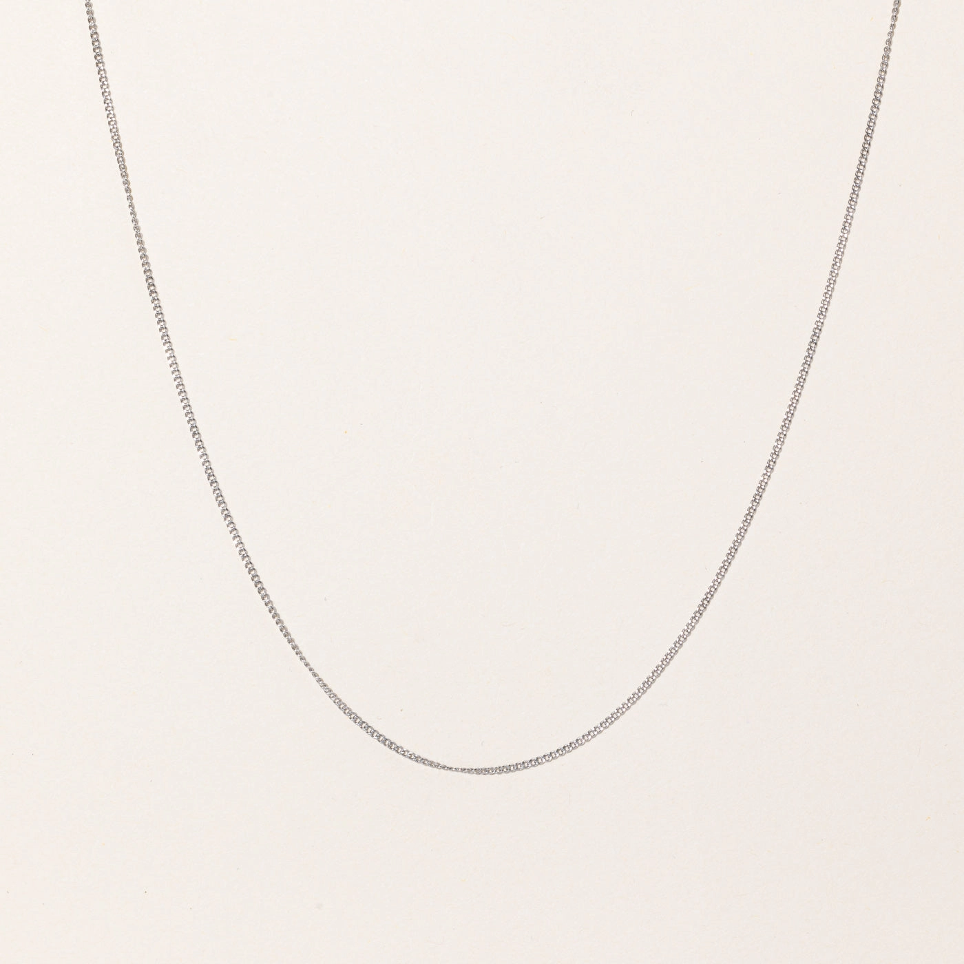 Distinct Look Stylish Shape 100 Ways' 14K Adjustable White Gold Chain | 1.3mm | 16" - 18"
