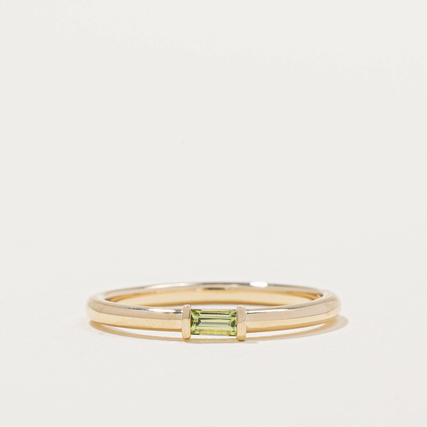 100 Ways' 14k Peridot Ring | 0.12ct | SZ 6.75 | soft look