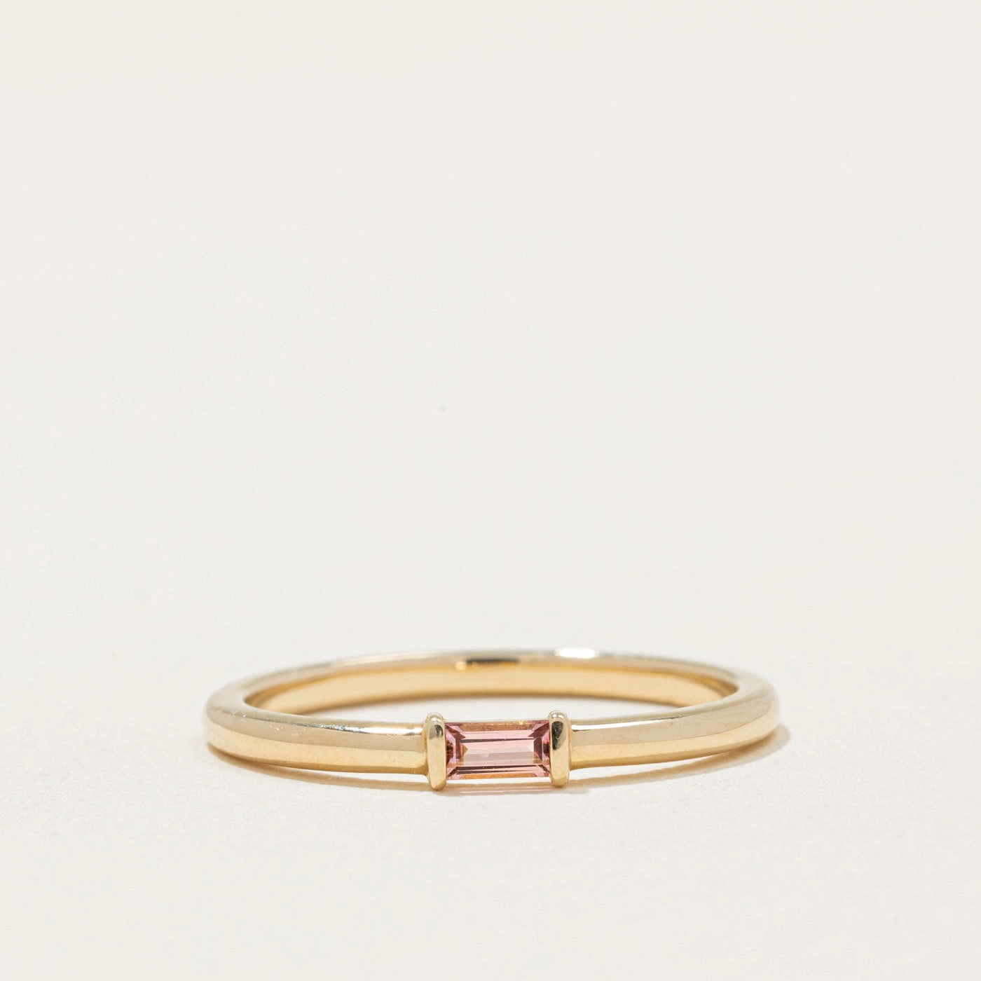 Finishing Touch Classic Presence 100 Ways' Baguette Tourmaline Ring | 0.13ct | SZ 6.5 |