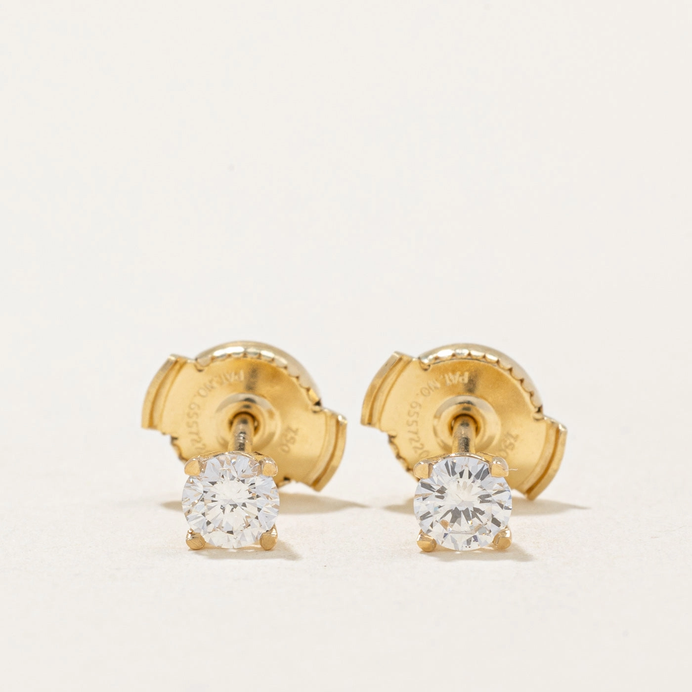 Petite Style Quick Match 100 Ways' Diamond Stud Earrings With Eagle Claws and Guardian Backs| 0.28ctw |