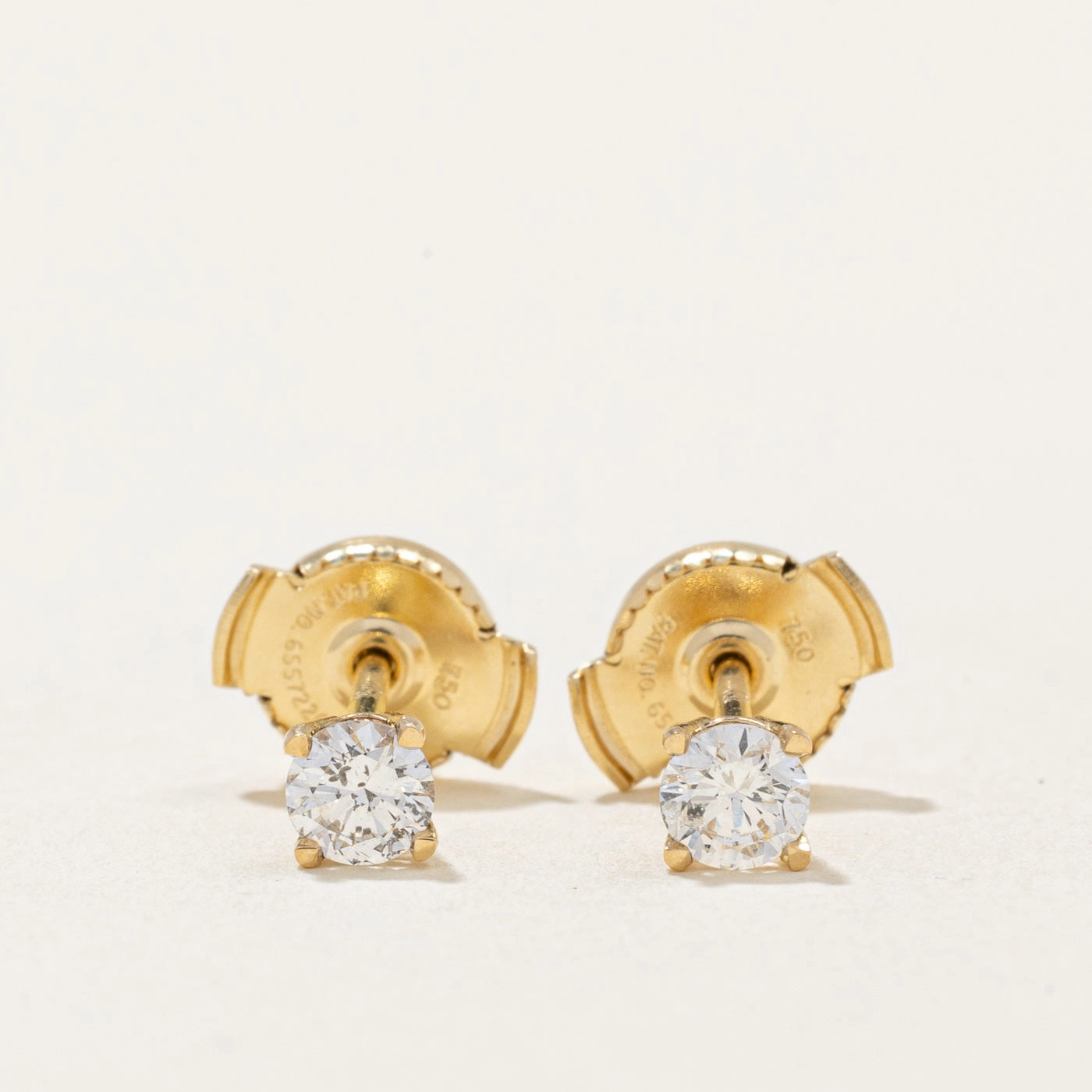 100 Ways' Diamond Stud Earrings With Eagle Claws and Guardian Backs | 0.29ctw | Light Touch