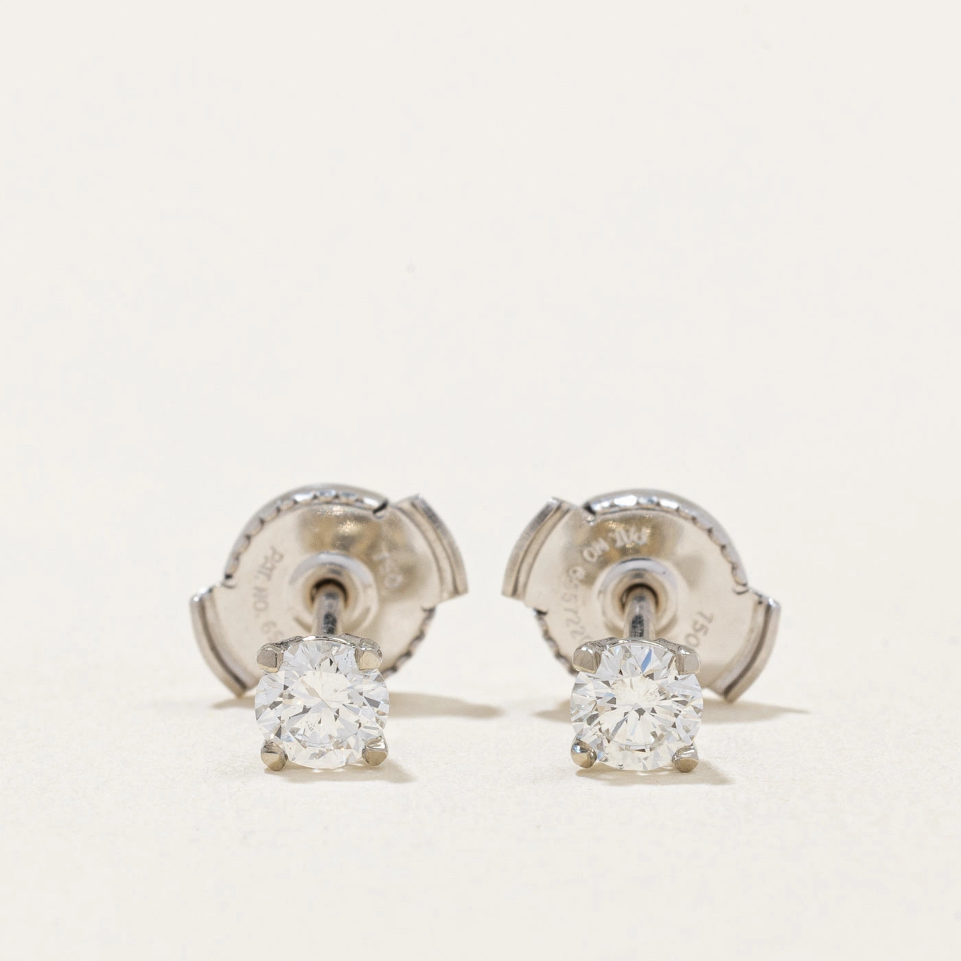 100 Ways' Diamond Stud Earrings With Eagle Claws and Guardian Backs | 0.31ctw | Refined Craftwork