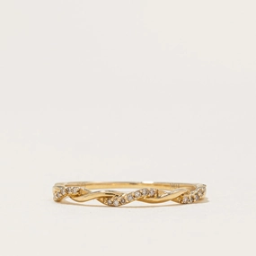 100 Ways' Diamond Twist Bands | Options Available | SZ 7 | Lightweight Glam Playful Spark