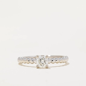 100 Ways' GIA Certified Diamond Engagement Ring | 0.44ct VS2 G | SZ 6.75 | Exclusive Craft Ethereal Accent