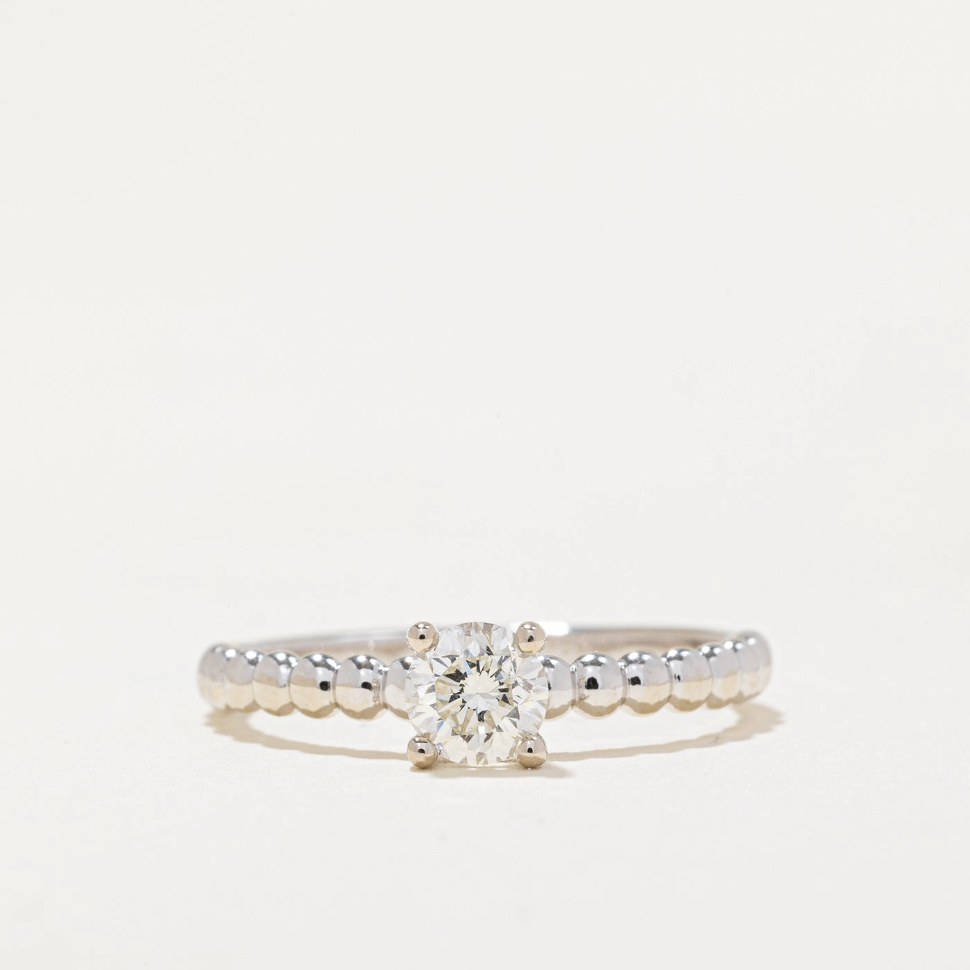 100 Ways' GIA Certified Diamond Engagement Ring | 0.44ct VS2 G | SZ 6.75 | Exclusive Craft Ethereal Accent