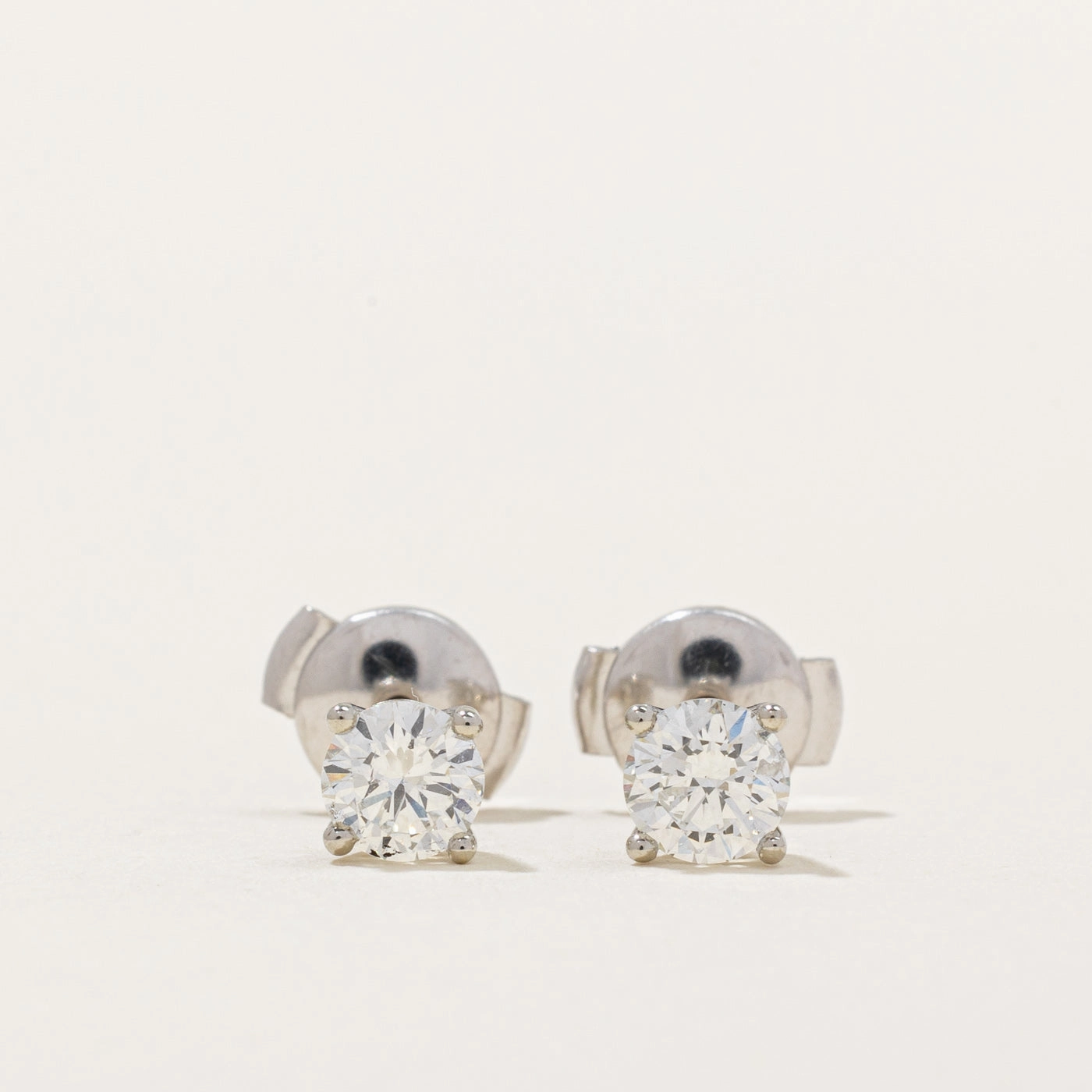 100 Ways' GIA Certified Diamond Stud Earrings  | 0.90ctw SI2/I1 D/E | Modern Minimal