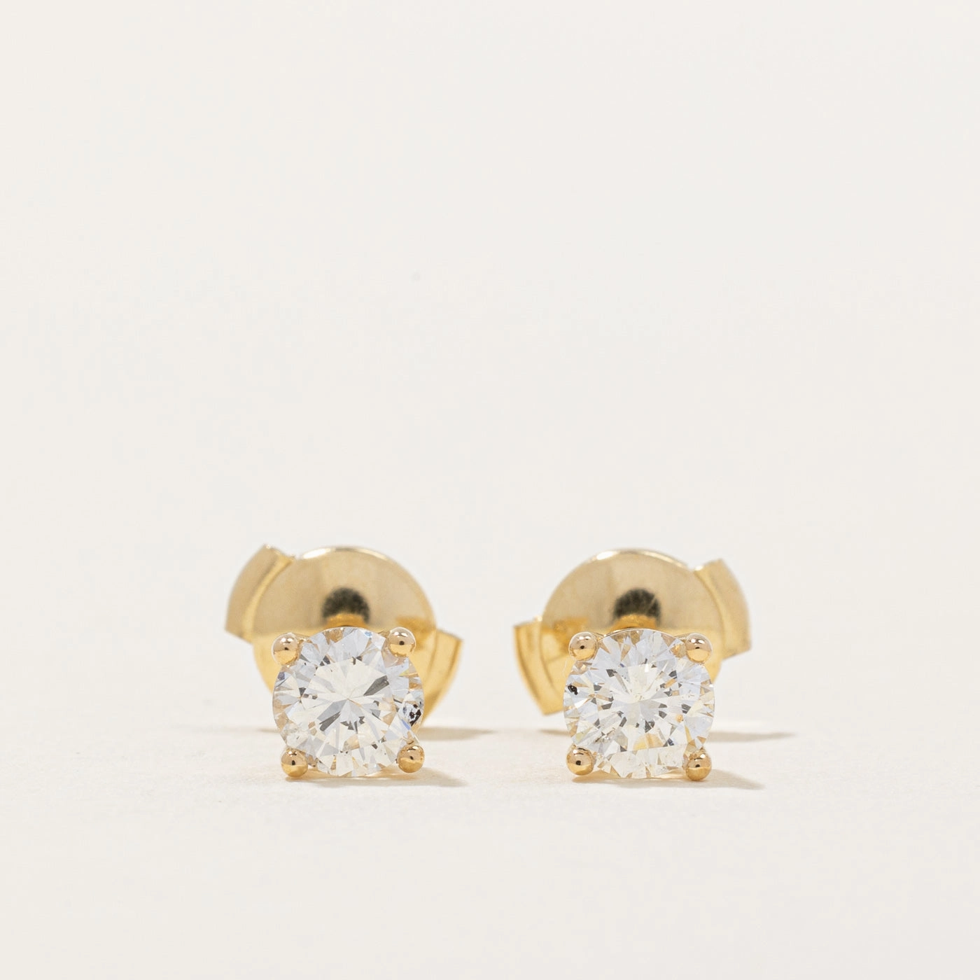 Dazzling Detail 100 Ways' GIA Certified Diamond Stud Earrings | 0.97ctw SI1/2 F/G |