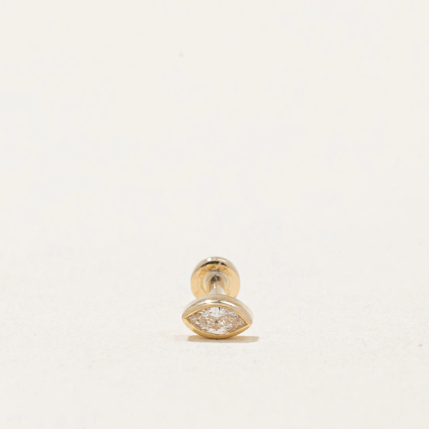 Weekend Light Bridal Ready 100 Ways' Marquise Cut Diamond Press Fit Earring | 0.03ct |