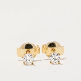 100 Ways' Mini Diamond Studs | 0.27ct | Graceful Form Brunch Look