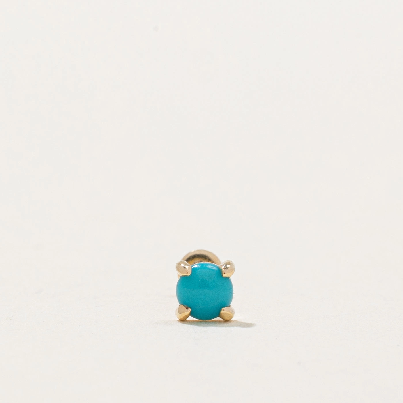 100 Ways' Press-Fit Turquoise Earring | 0.10ct | Bold Texture Statement Shine