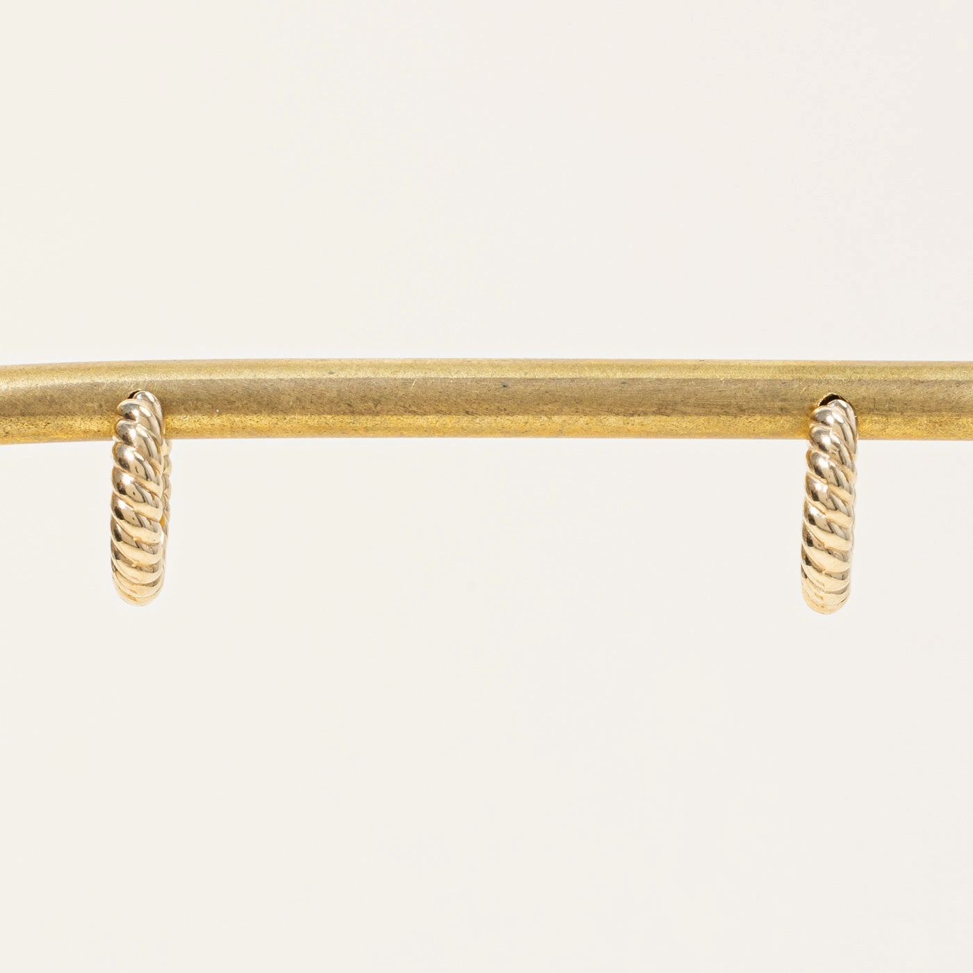 Finest Highlight 100 Ways' Yellow Gold Huggie Hoop Earrings