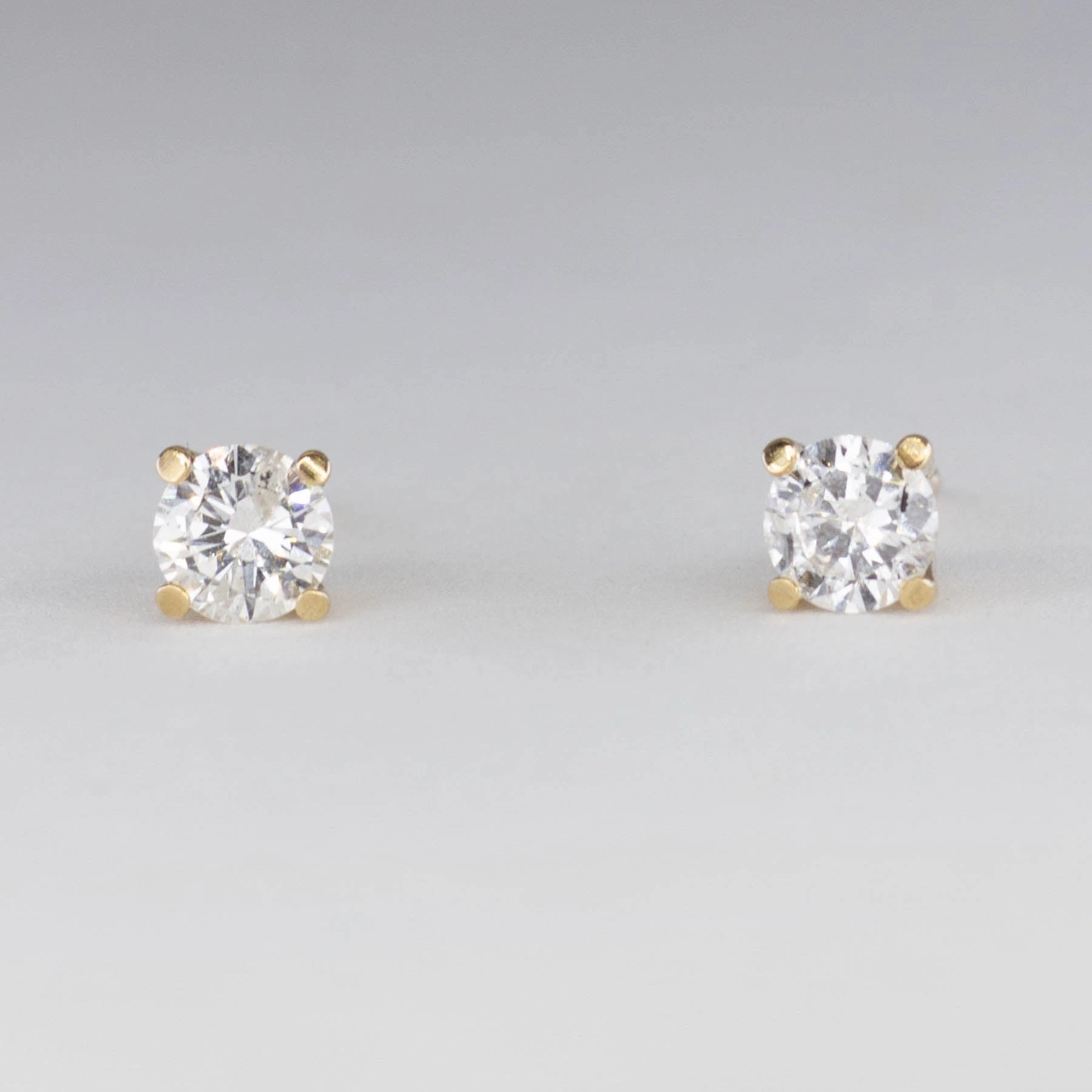 Artisan Detail Everlasting Appeal 100 Ways Yellow Gold Diamond Studs | 1/2 carat |