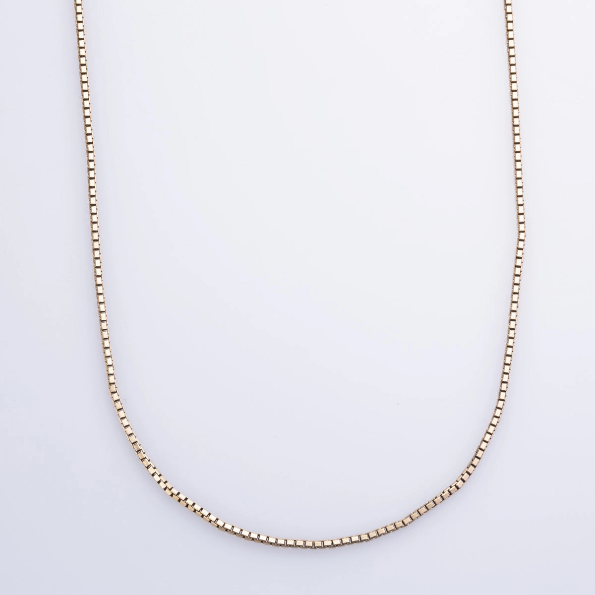 10k Yellow Gold Box Chain | 16" | Sophisticated Appeal