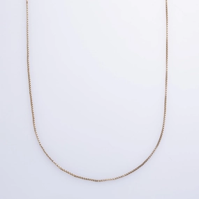 10k Yellow Gold Box Chain | 16" | Refined Feature
