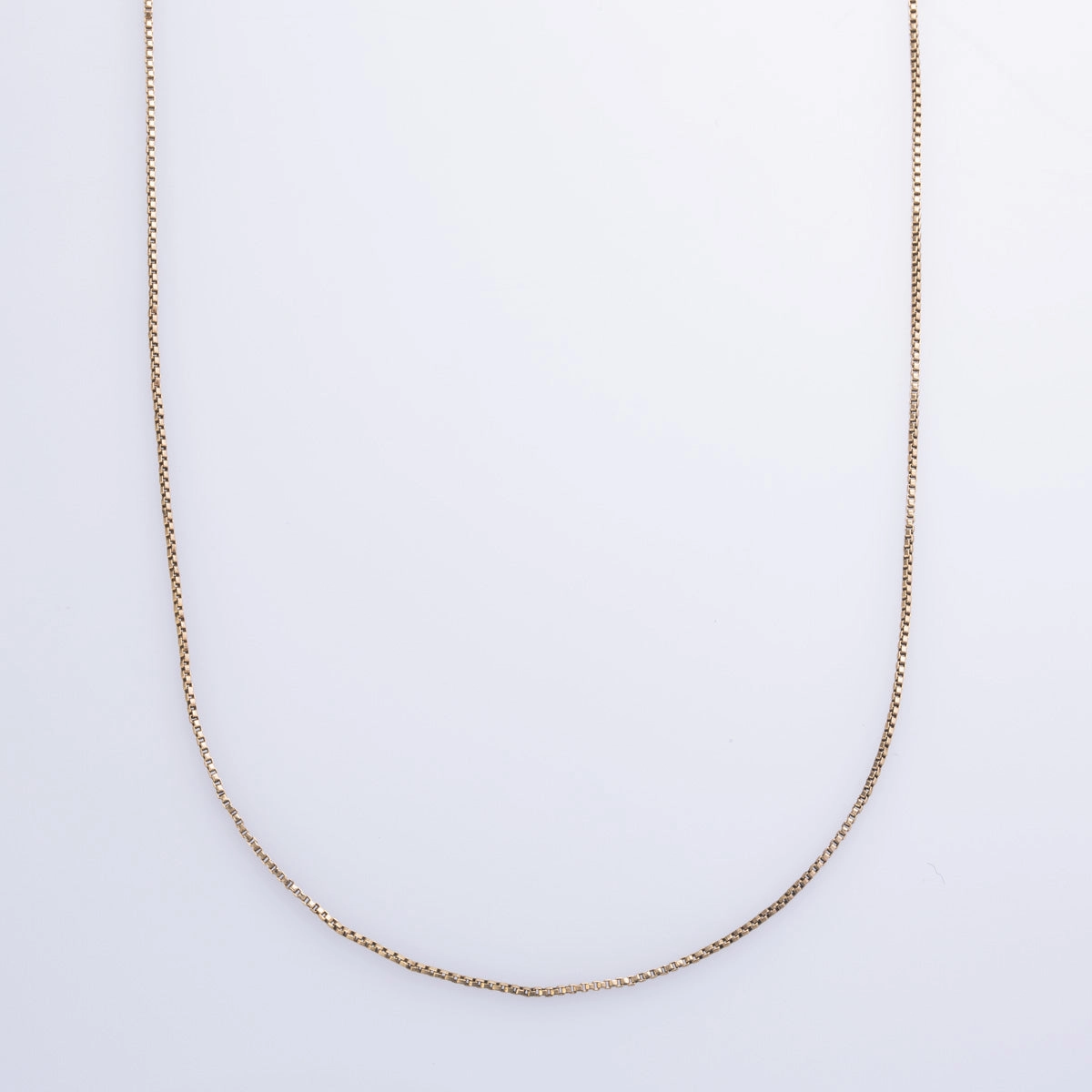 10k Yellow Gold Box Chain | 16" | Refined Feature