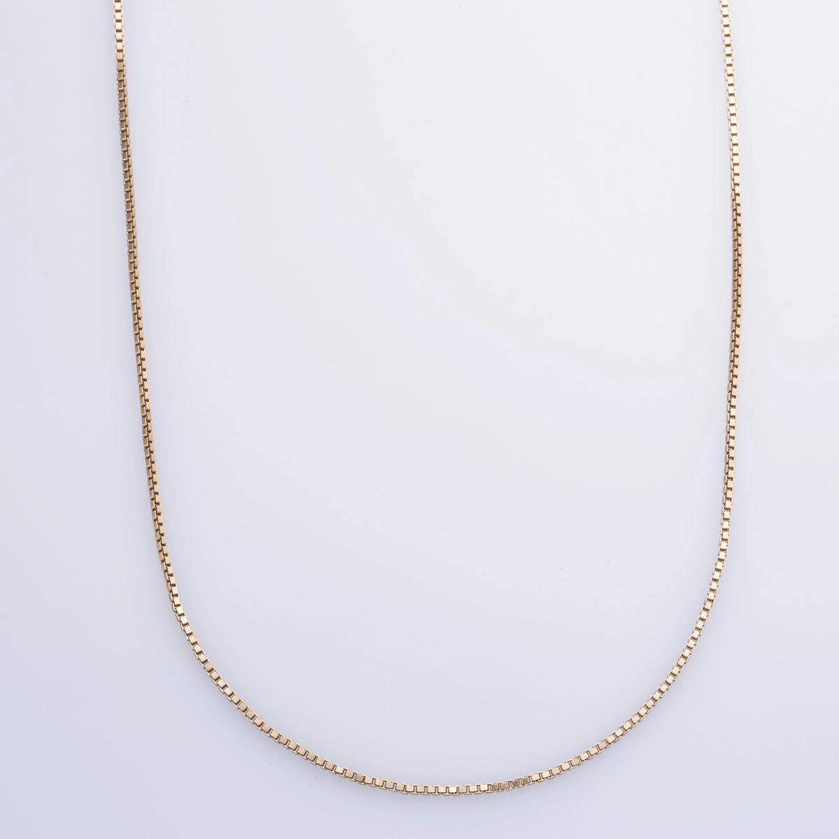 10k Yellow Gold Box Chain | 22" | Modern Element Timeless Shine Shine