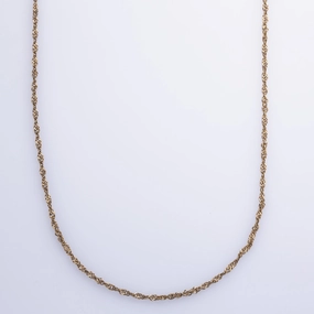 Fine Finish 10k Yellow Gold Singapore Chain | 18" |