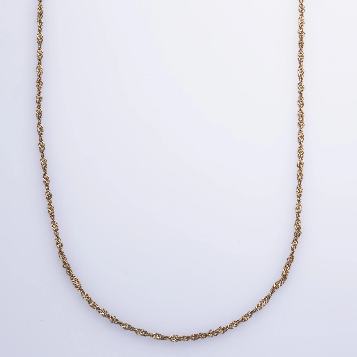 Fine Finish 10k Yellow Gold Singapore Chain | 18" |