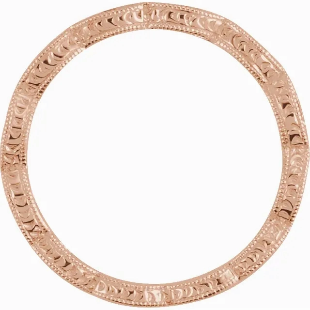 Elegant Mark 14K Rose 1/8 CTW Diamond Anniversary Band Size 6.5