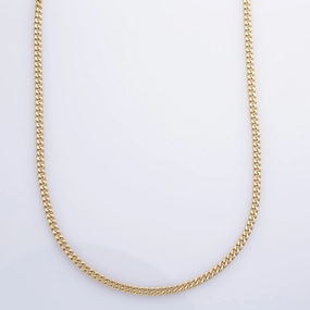 14k Yellow Gold Curb Chain | 23" | Gleaming Detail
