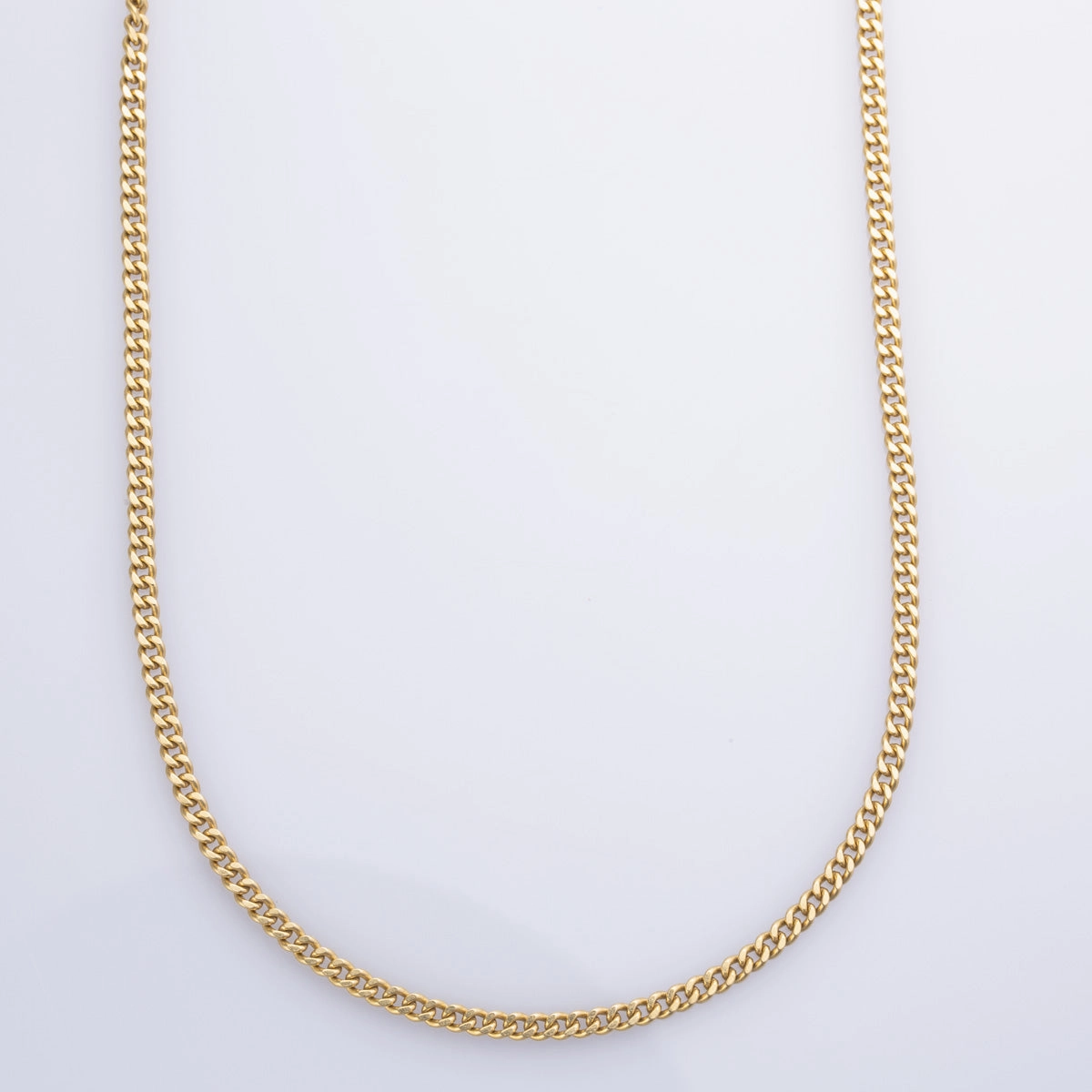 14k Yellow Gold Curb Chain | 23" | Gleaming Detail