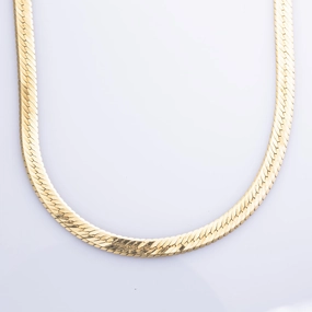 Classy Vibe 14k Yellow Gold Snake Chain | 16" |