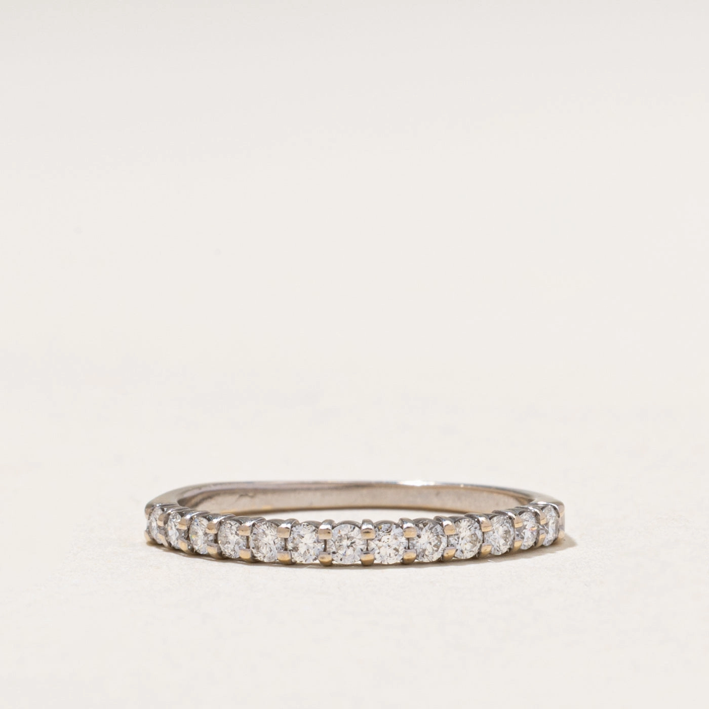 18k Semi-Eternity Diamond Band | 0.24ctw | 1.95mm | SZ 5.25 Effortless Layer