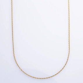 18k Yellow Gold Rope Chain | 24" | Charming Design exquisite design