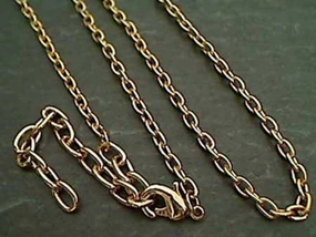 Sparkling Edge 24" Gold Tone Open Link Chain
