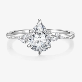 Fashion Choice 2CT Pear Shaped Engagement Ring