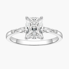 3CT Classic Radiant Cut Engagement Anniversary Ring Jewelry Essential