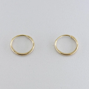 '100 Ways' 10mm Sleeper Hoops | Luxury Accessory
