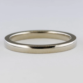 Luxury Radiance '100 Ways' 18k White Gold Band | 2mm