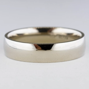 Sculpted Finish Radiant Texture '100 Ways' 18k White Gold Band | 5mm