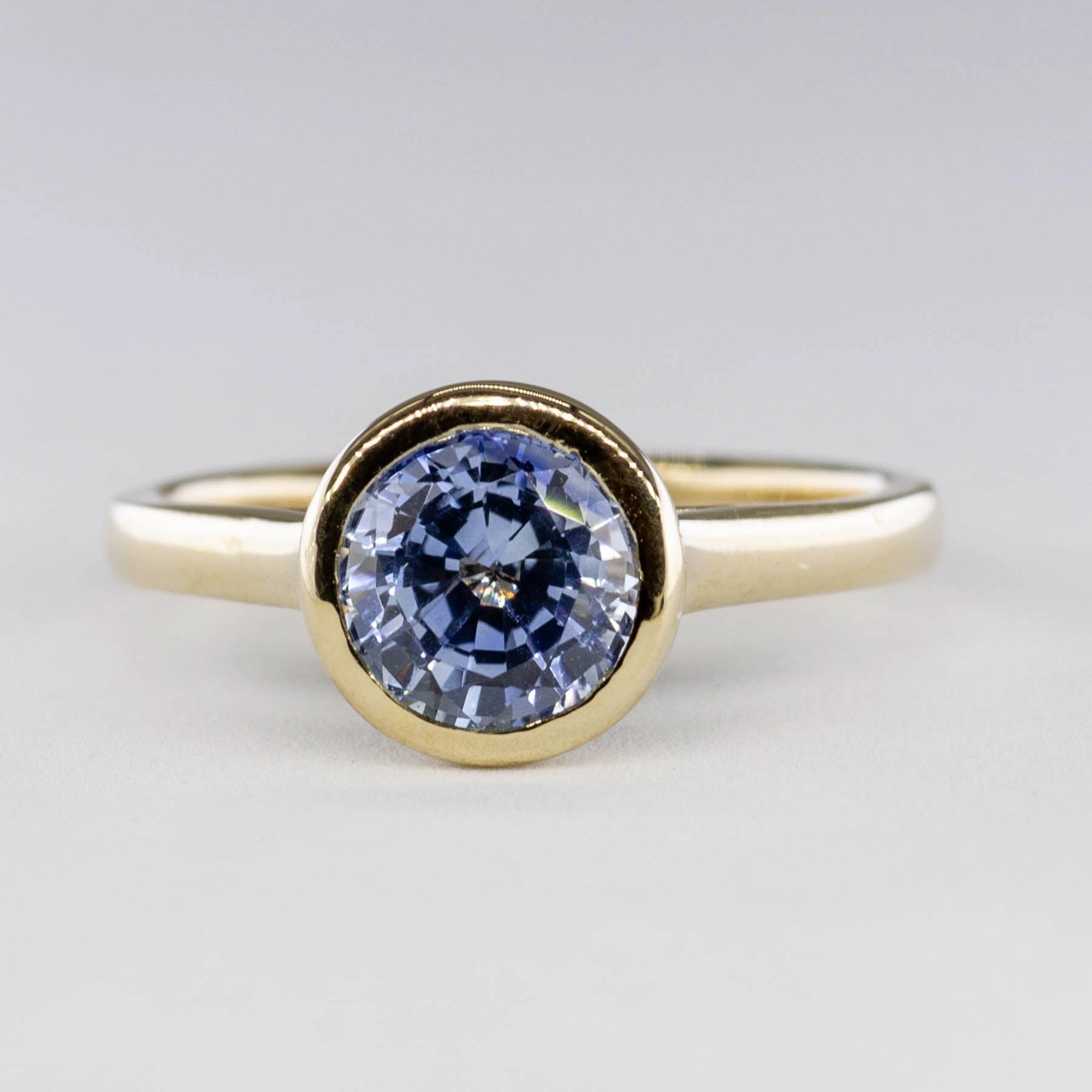 '100 Ways' Bezel Set Sapphire Ring | 1.93ct | SZ 6.75 | Chic Flow Artistic Highlight