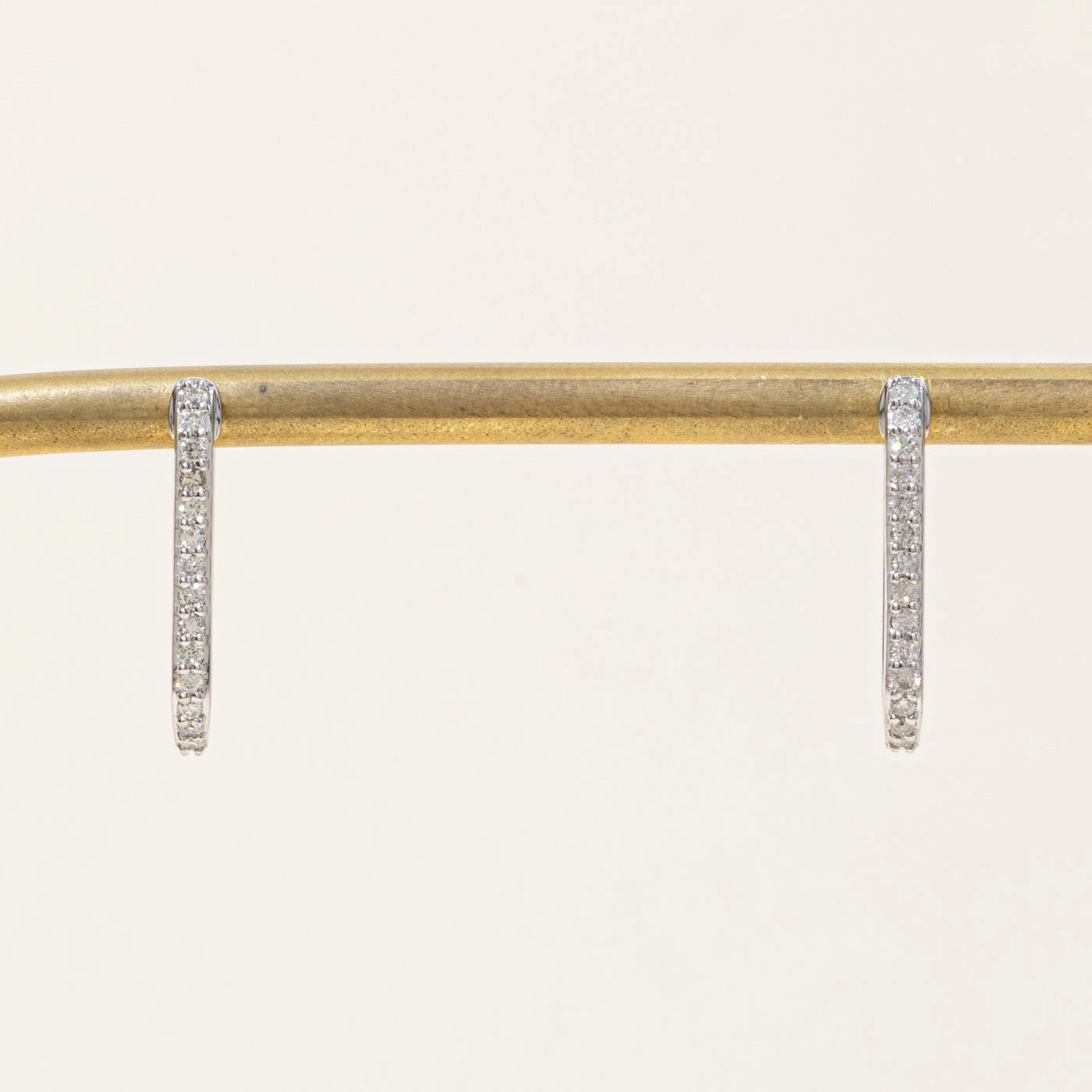 '100 Ways' Diamond Rectangle Hoop Earrings | 0.25ctw | Romantic Gift