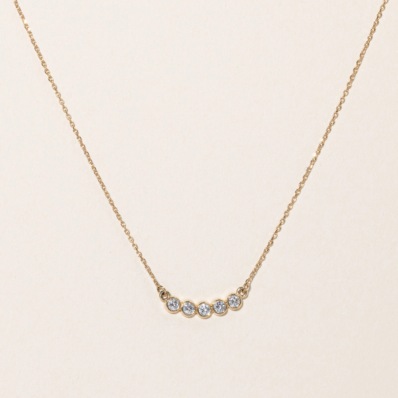 '100 Ways' Diamond Scoop Pendant & Necklace | 0.33ctw | 17.5" | Daytime Sparkle Refined Taste
