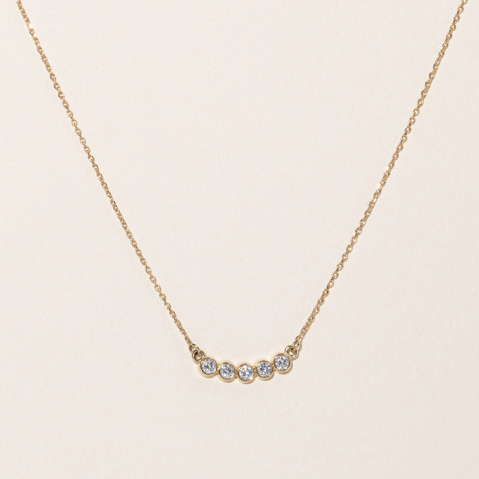 '100 Ways' Diamond Scoop Pendant & Necklace | 0.33ctw | 17.5" | Sparkling Jewelry