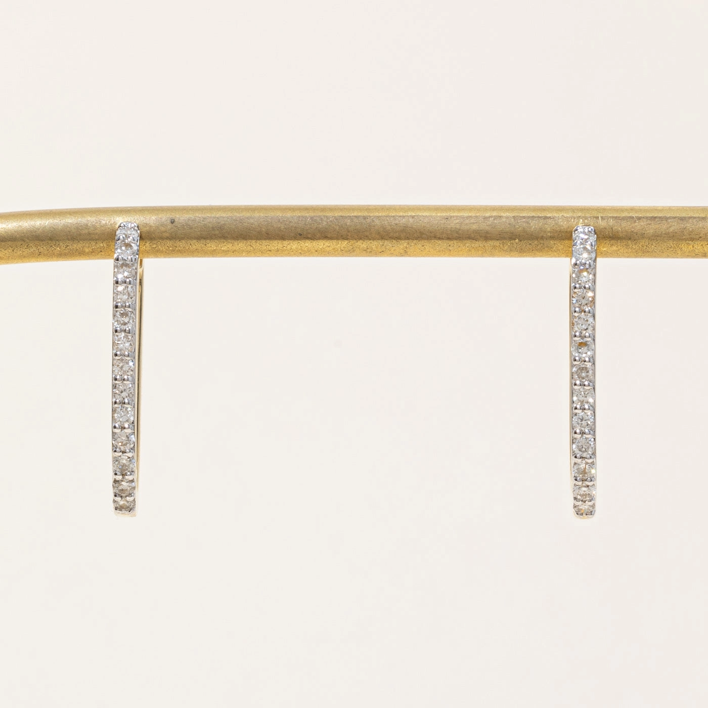 '100 Ways' Diamond Soft Rectangle Hoop Earrings | 0.50ctw | Effortless Charm