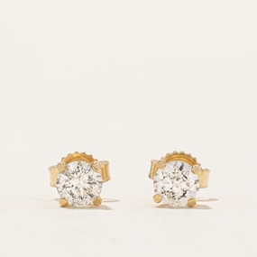 Luxury Look Fashionable Jewelry '100 Ways' Diamond Stud Earrings | 0.52ctw