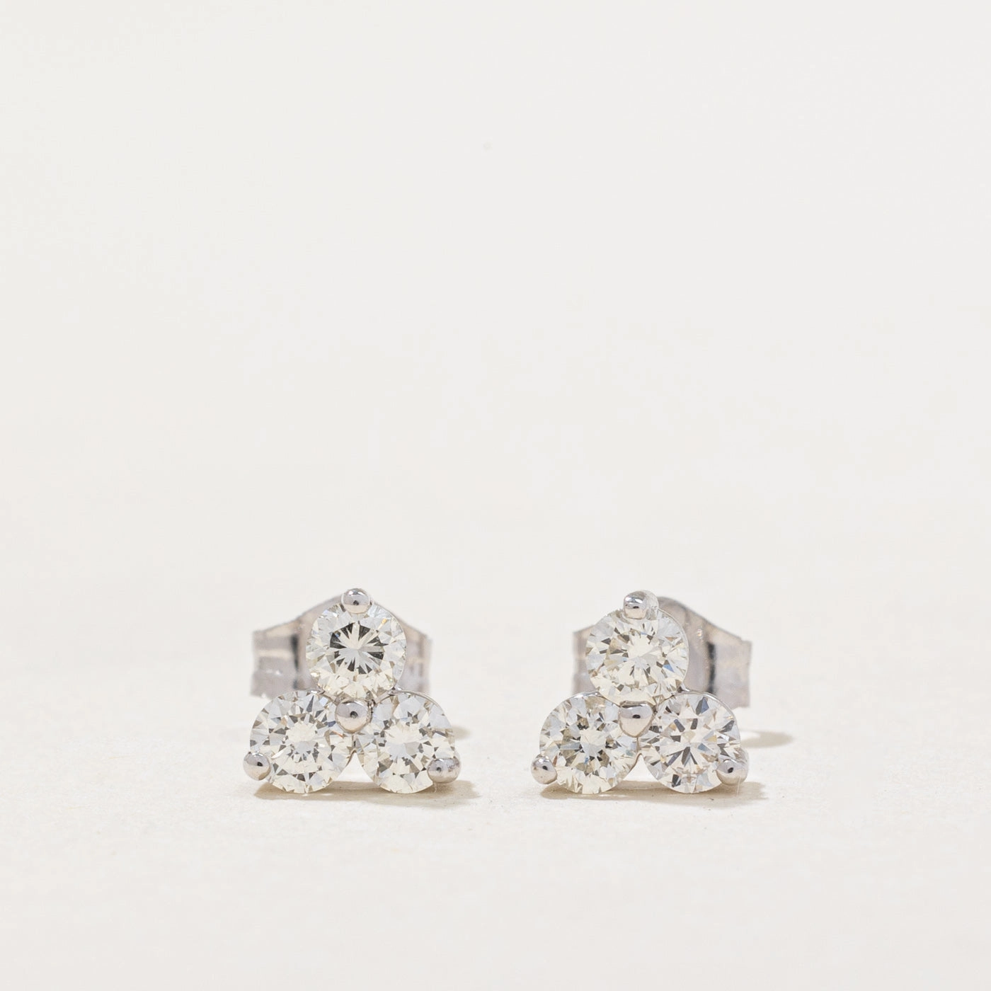 '100 Ways' Diamond Trio Cluster Earrings | 0.50ctw | Graceful Layer