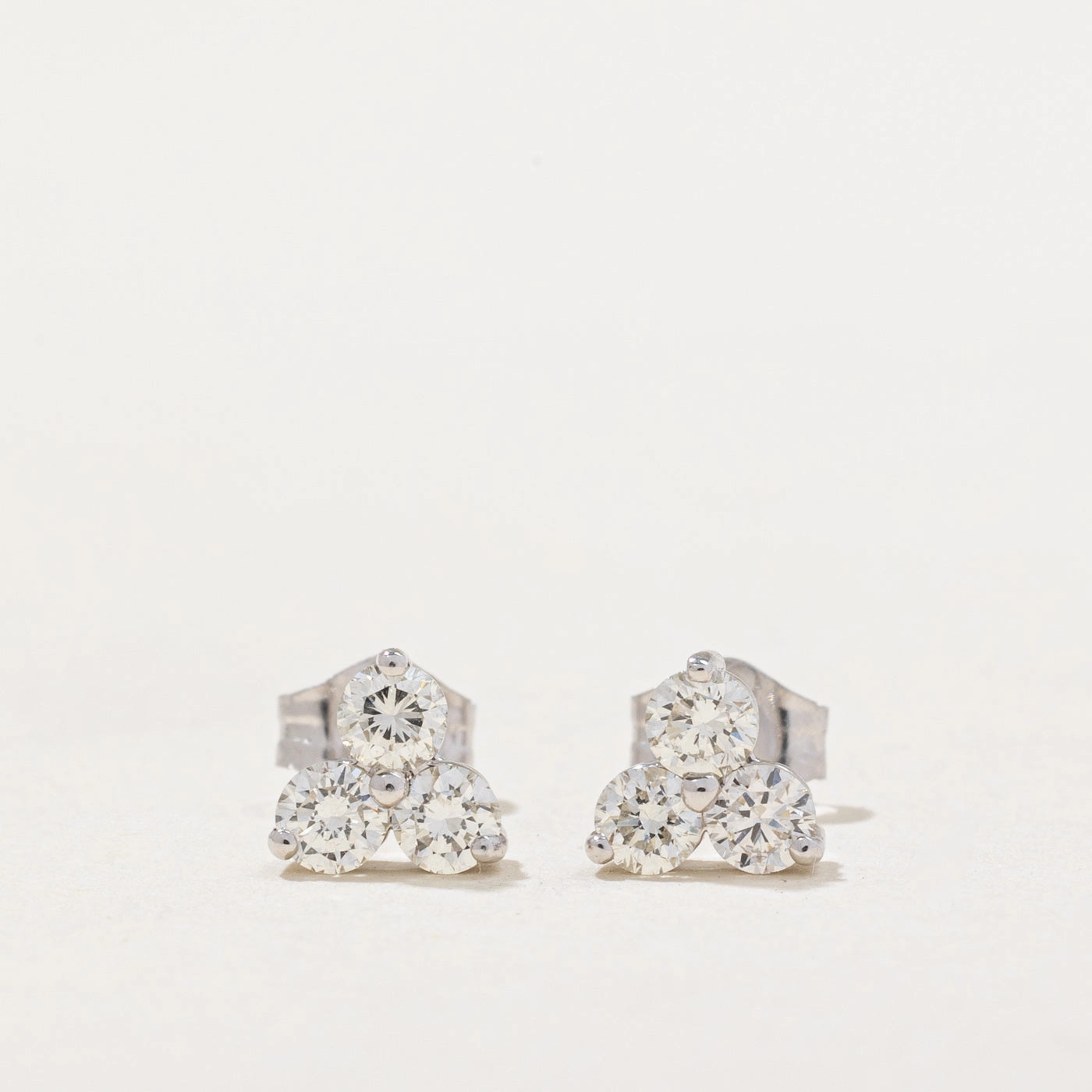 Exquisite Piece '100 Ways' Diamond Trio Cluster Earrings | 0.50ctw |