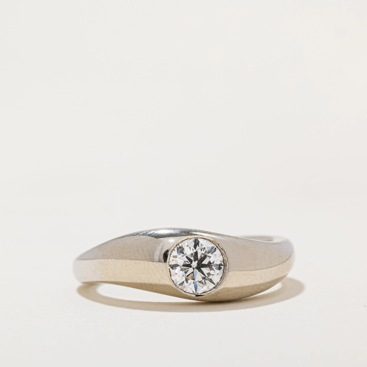 '100 Ways' GIA Certified Bezel Set Diamond Engagement Ring | SZ 6.5 | Party Favorite