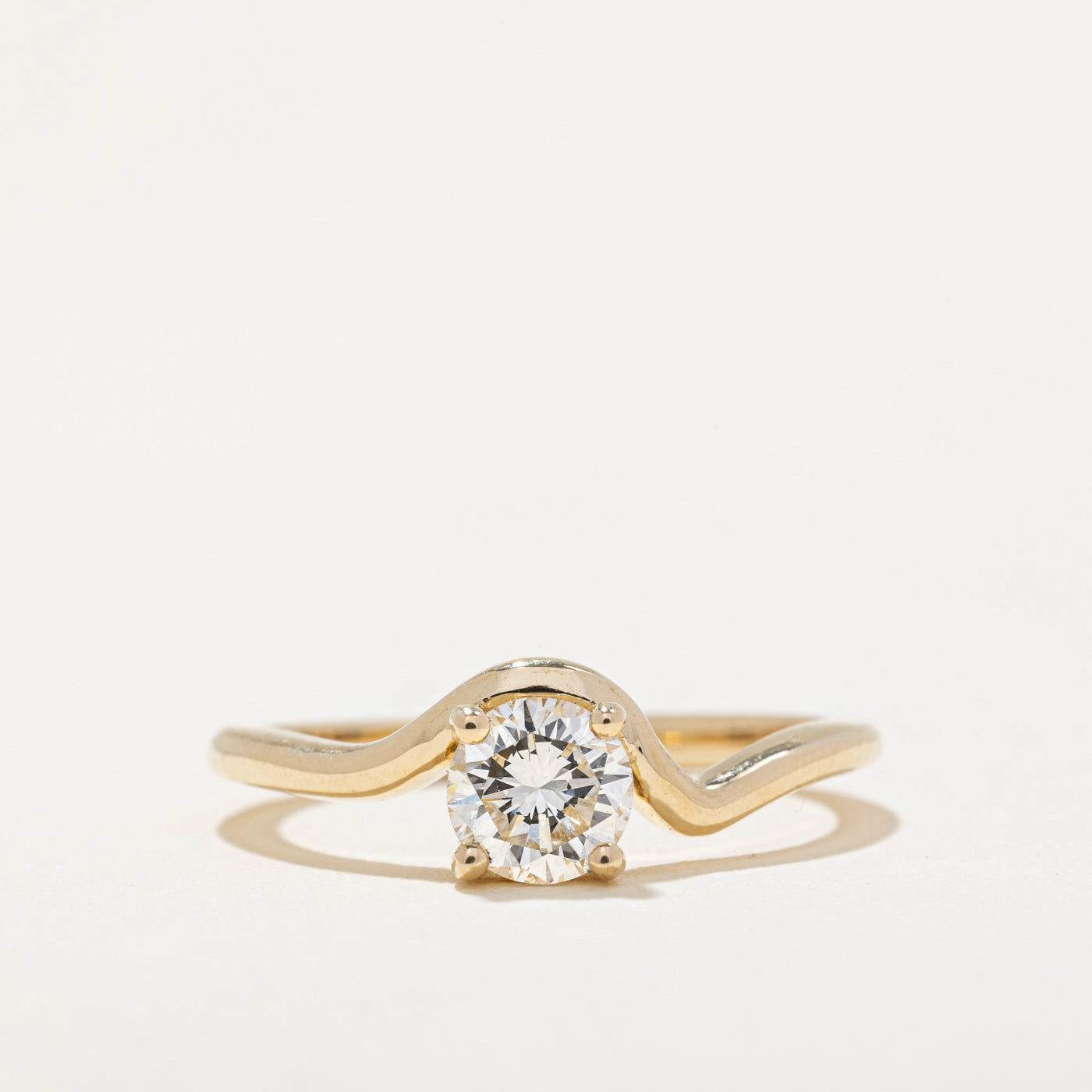 '100 Ways' GIA Certified Diamond Freeform Engagement Ring | 0.54ct SI1 I | SZ 7 | Soft Mood