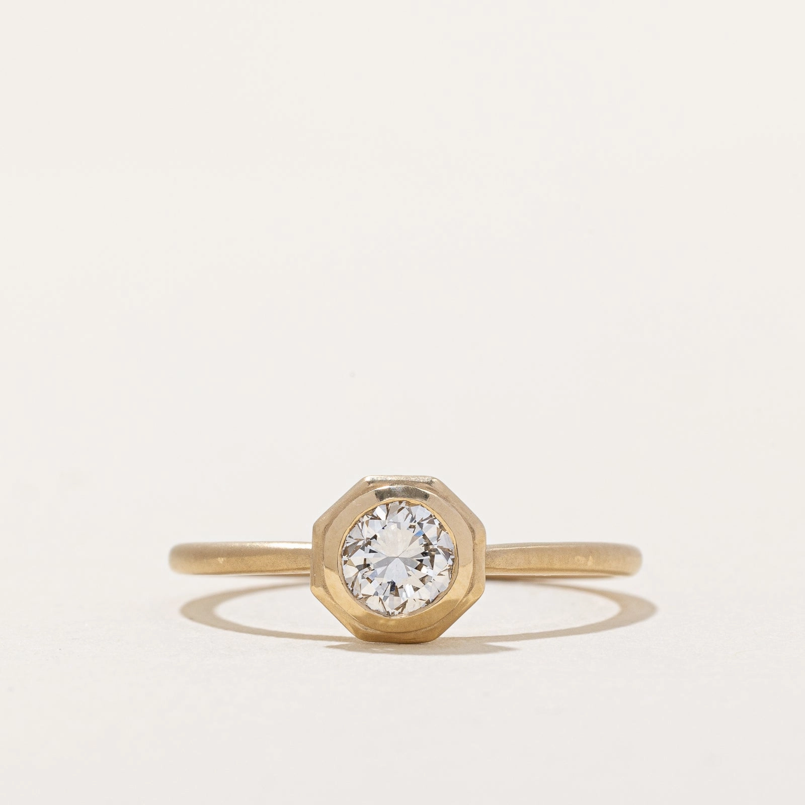 Urban Highlight Exquisite detail '100 Ways' GIA Certified Diamond Octagon Engagement Ring | 0.56ct | SZ 7 |