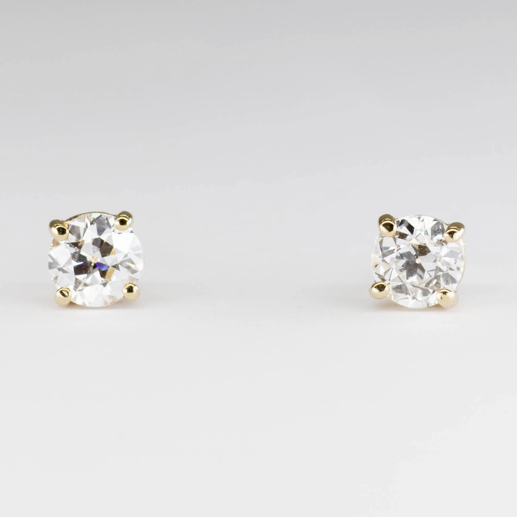 '100 Ways' Old European Diamond Studs | 1.01 ctw | Sleek Radiance