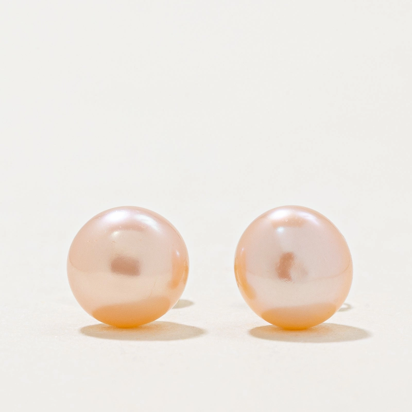 Trendy Accent '100 Ways' Pink Pearl Studs |