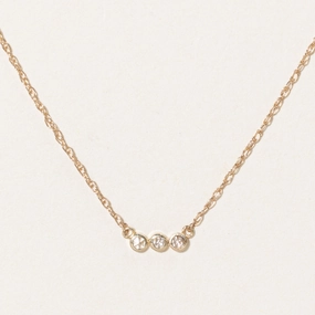 '100 Ways' Rose Cut Diamond Pendant Necklace | 0.06ctw | 18" | Dusk Style